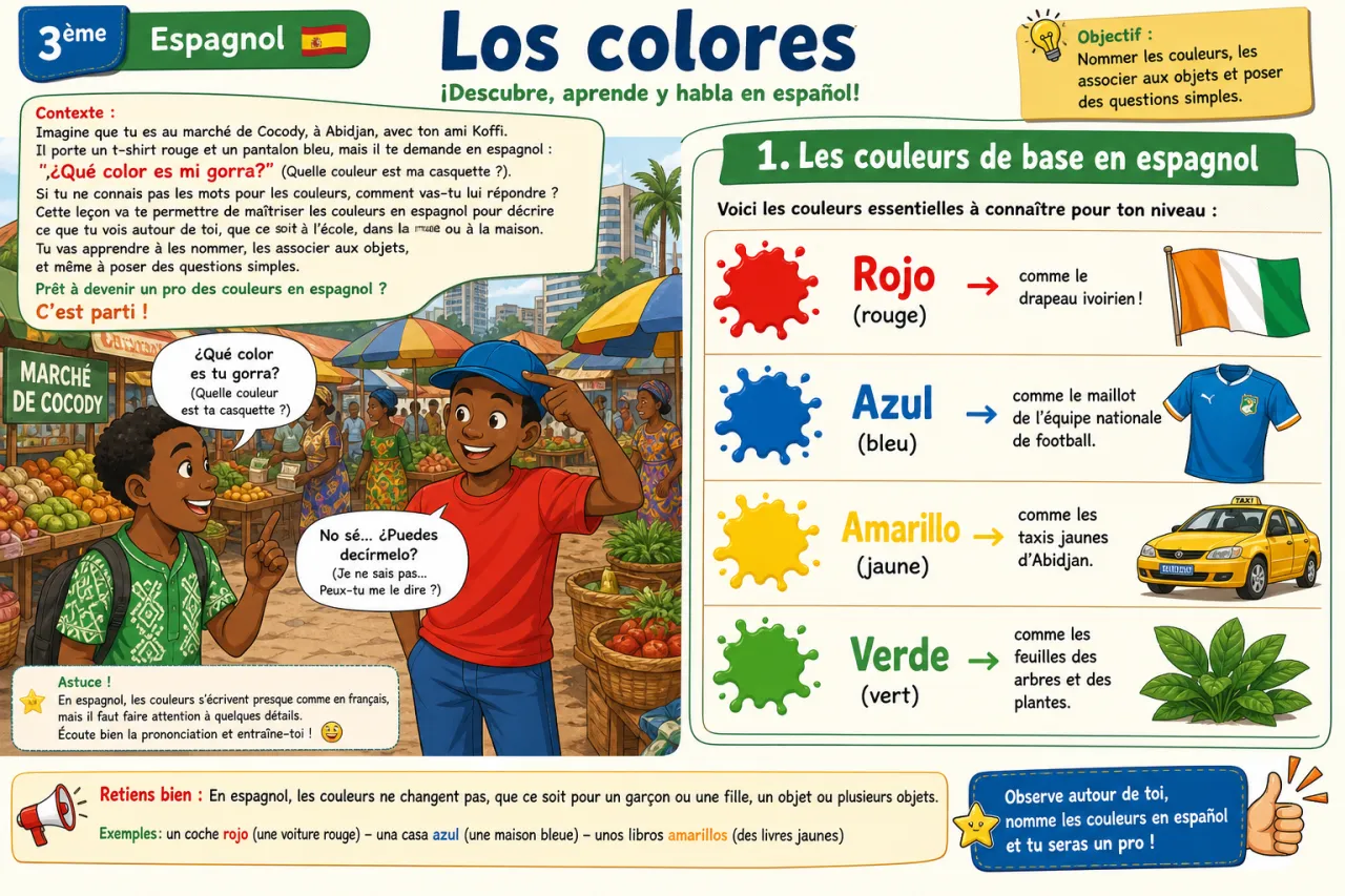 Los colores — illustration