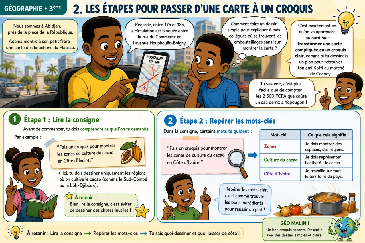 Cartes et croquis — illustration