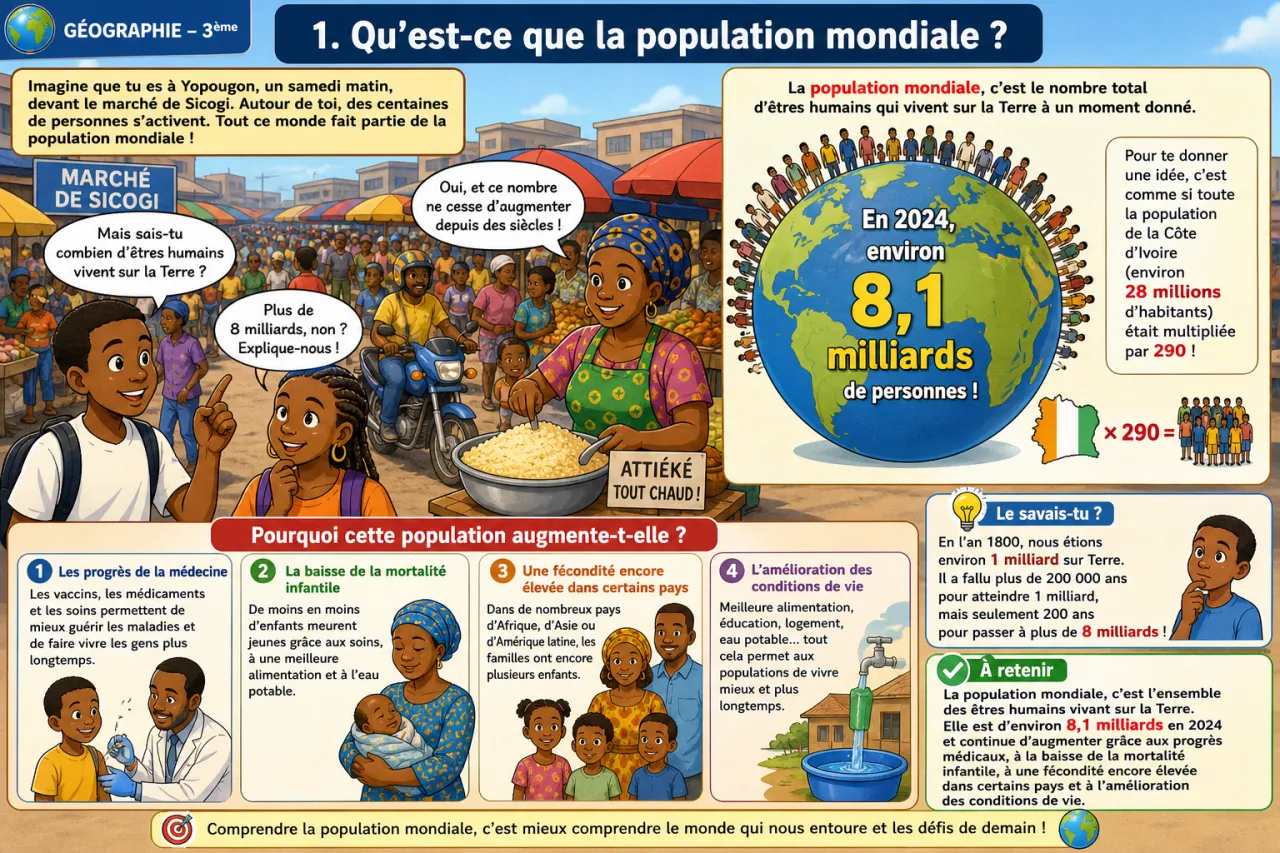 Population mondiale — illustration