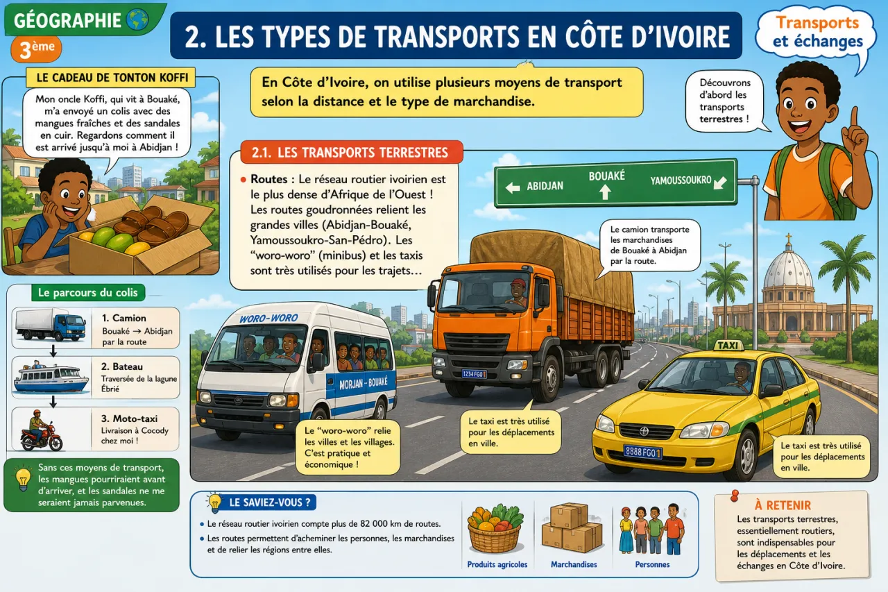 Transports et échanges — illustration