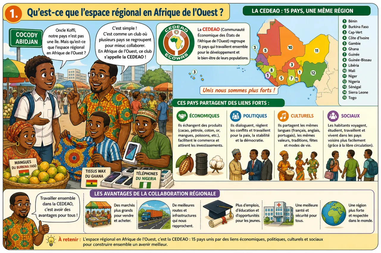 Côte d’Ivoire dans l’espace régional — illustration