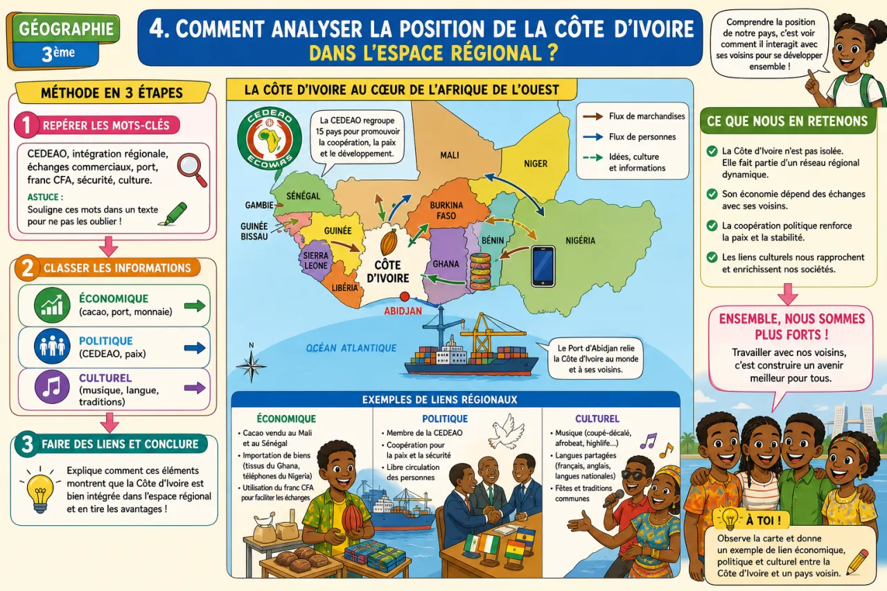 Côte d’Ivoire dans l’espace régional — illustration