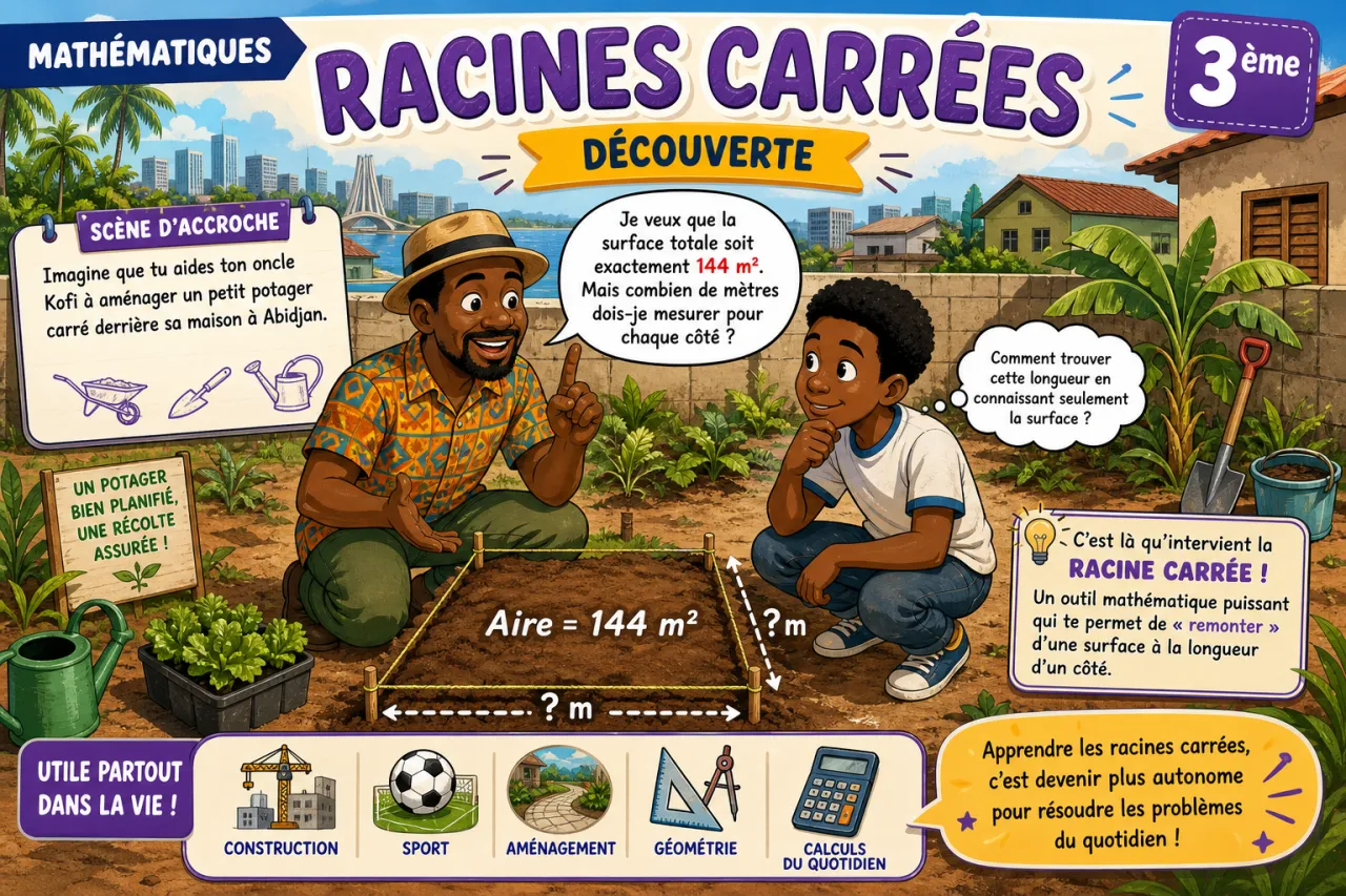 Racines carrées - découverte