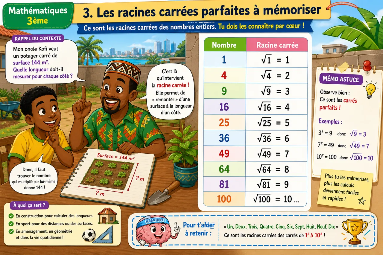 Racines carrées - découverte — illustration