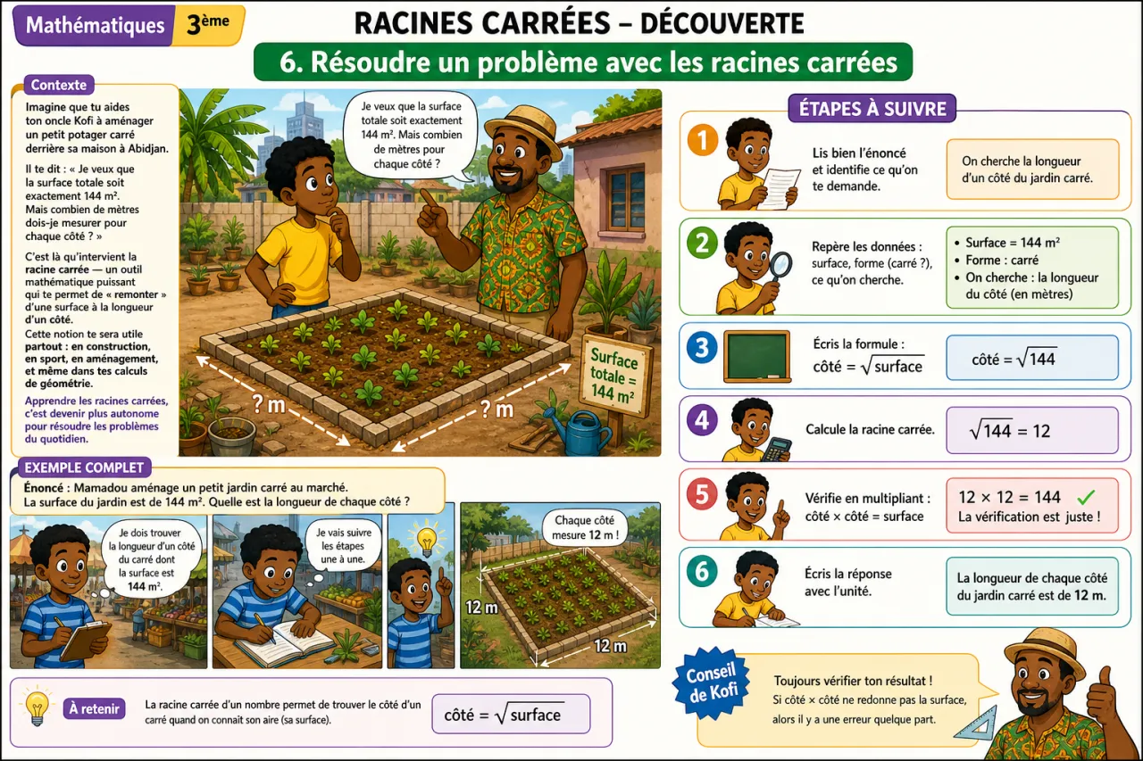 Racines carrées - découverte — illustration