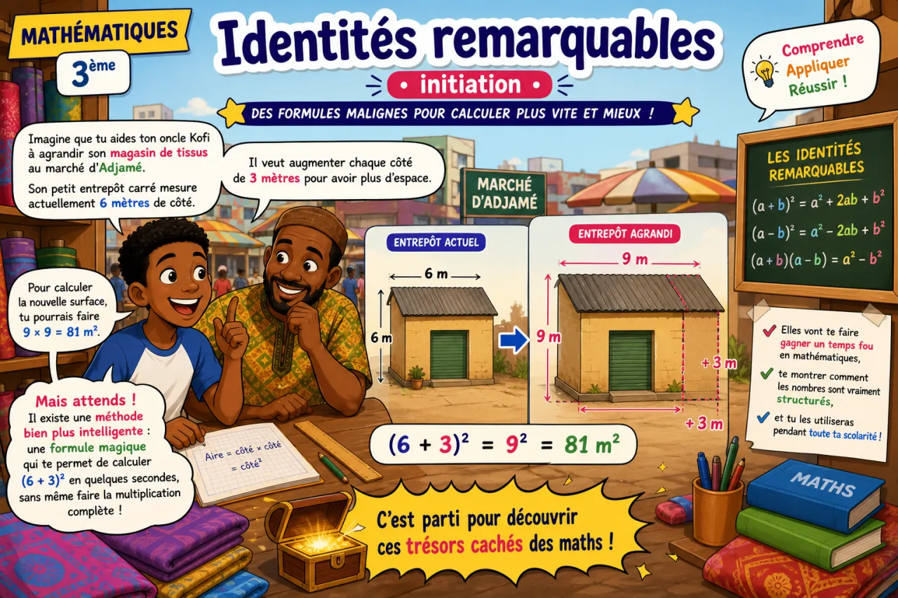 Identités remarquables - initiation