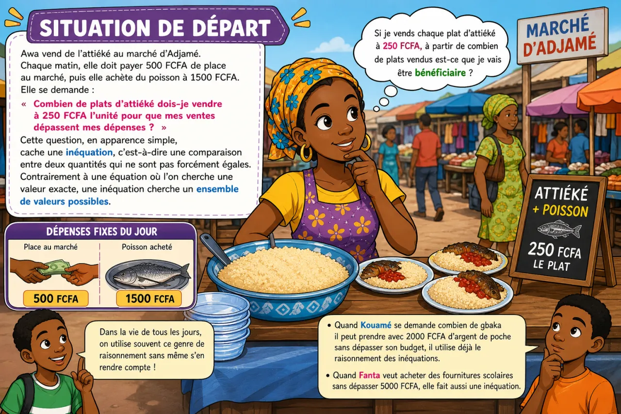Inéquations — illustration