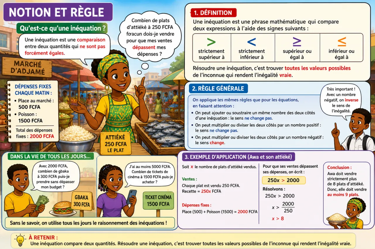 Inéquations — illustration