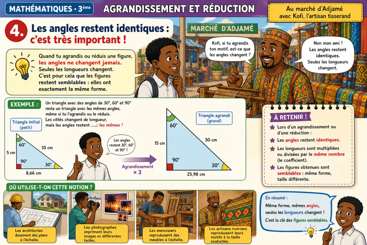 Agrandissement et réduction — illustration