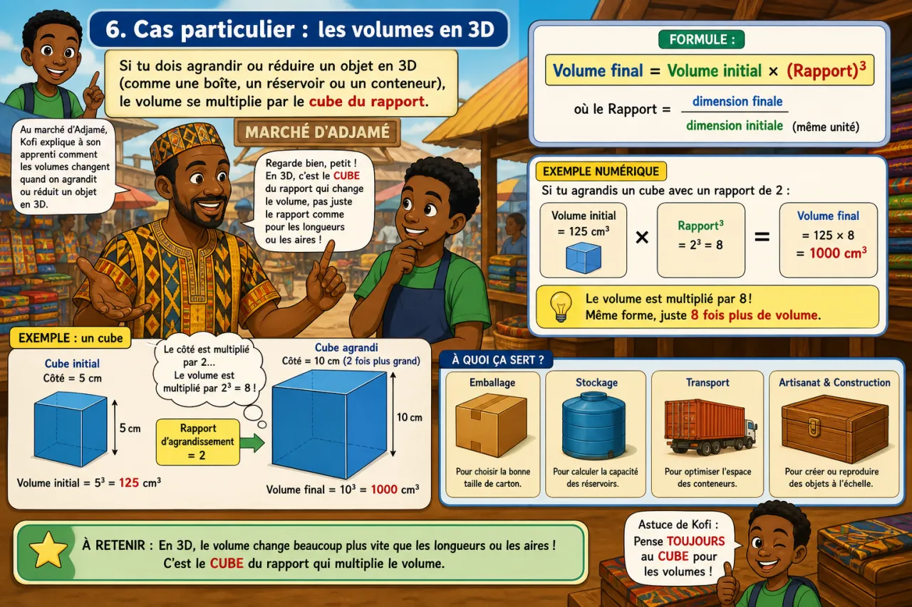 Agrandissement et réduction — illustration