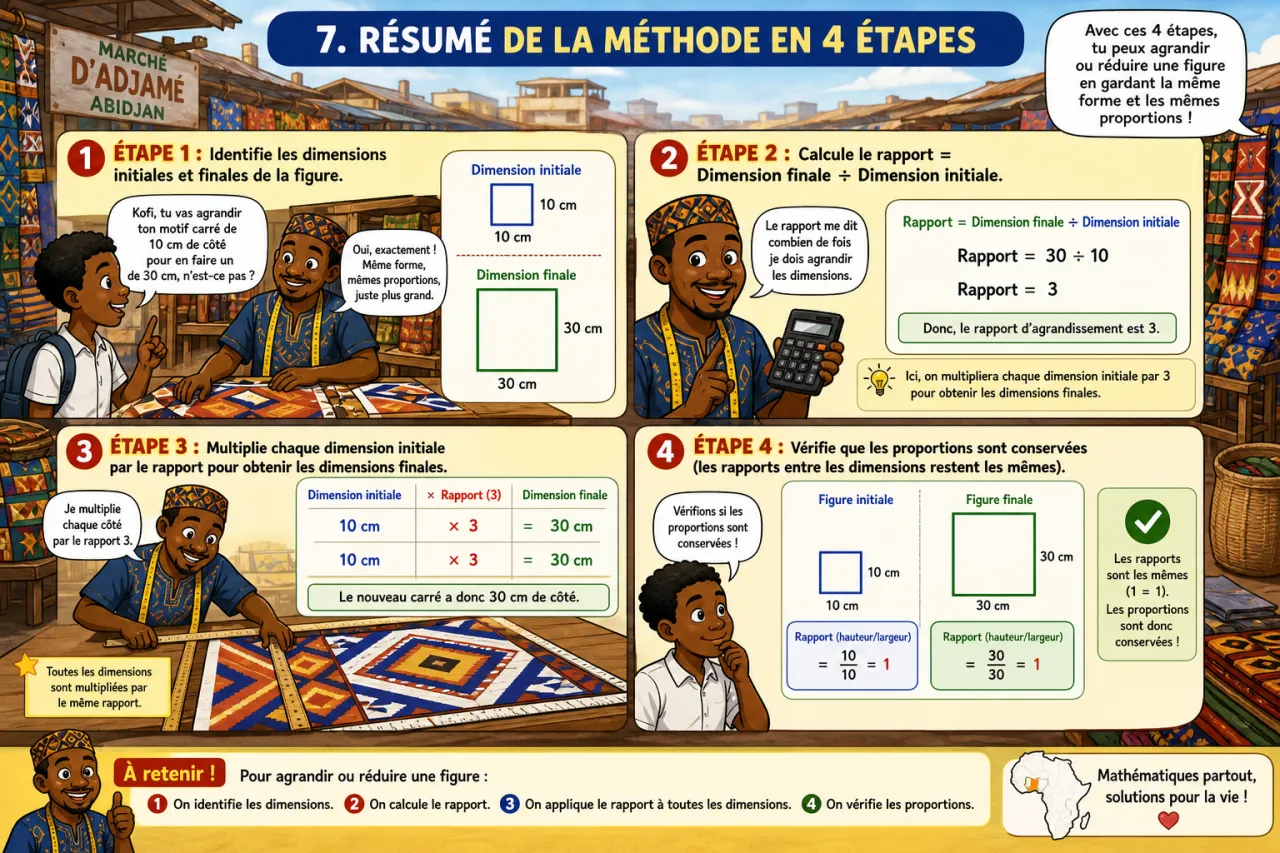 Agrandissement et réduction — illustration