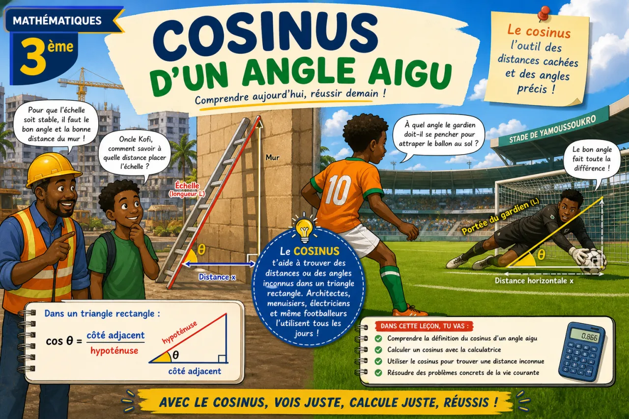 Cosinus d’un angle aigu
