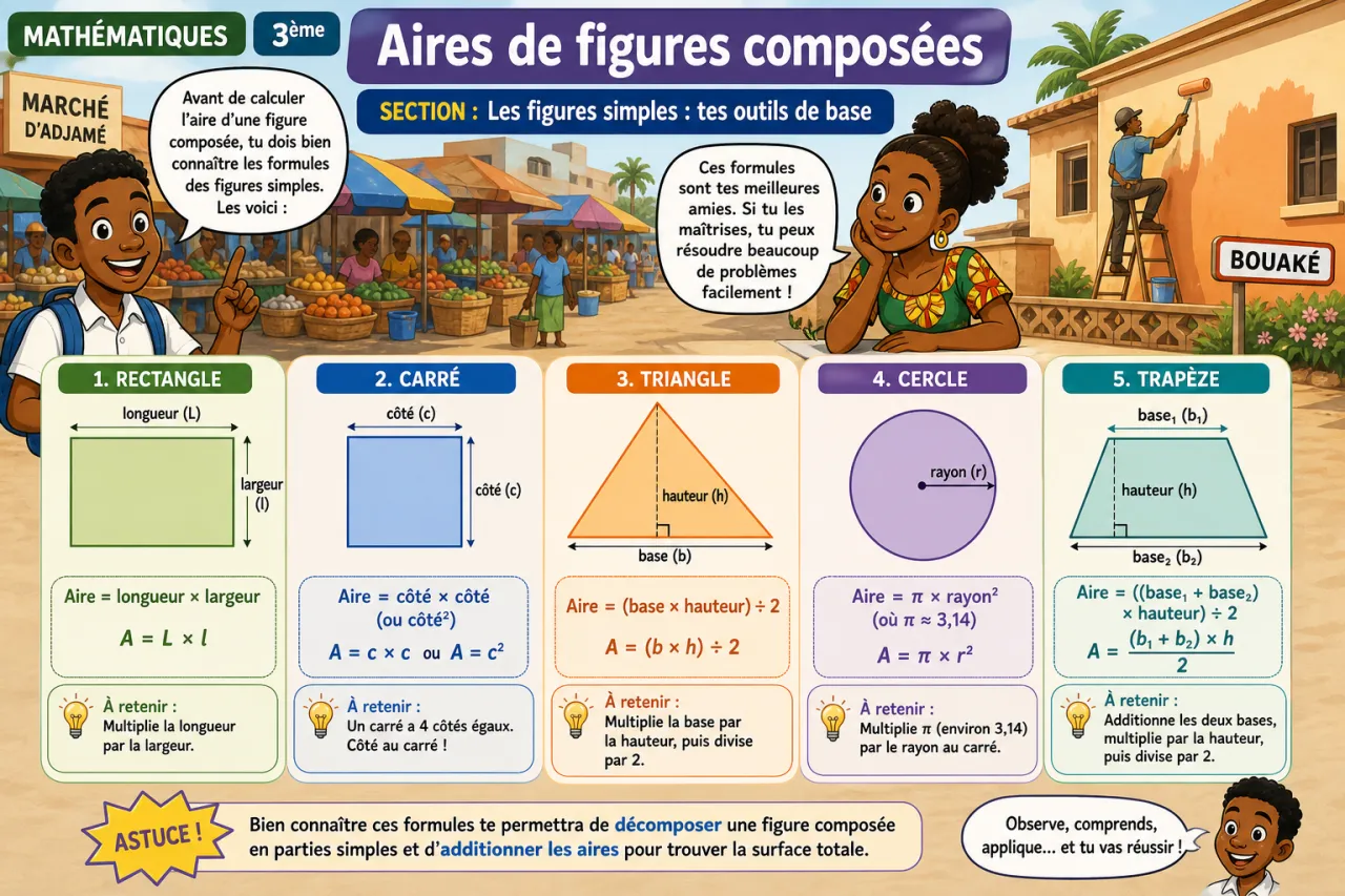 Aires de figures composées — illustration