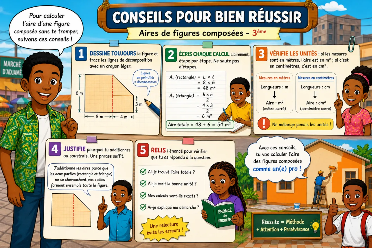 Aires de figures composées — illustration
