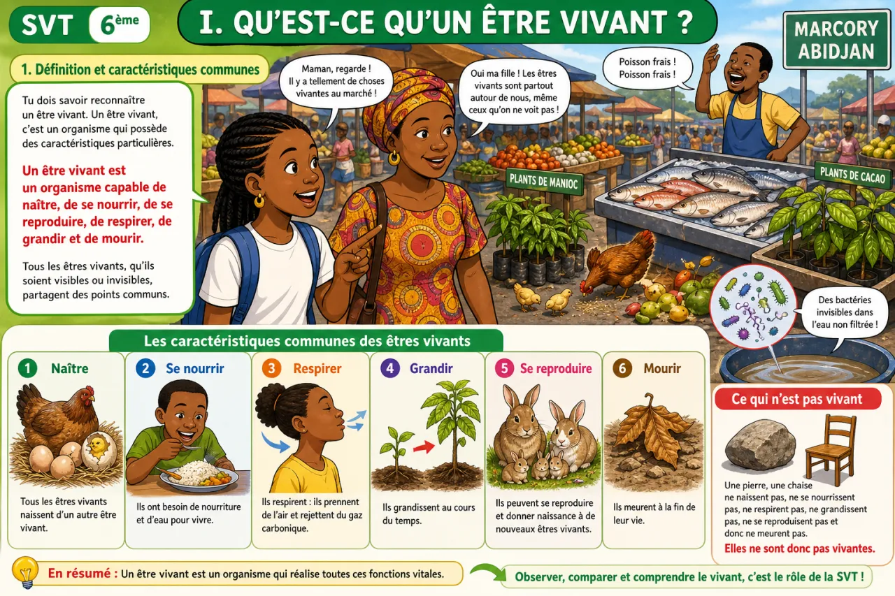 Les êtres vivants — illustration