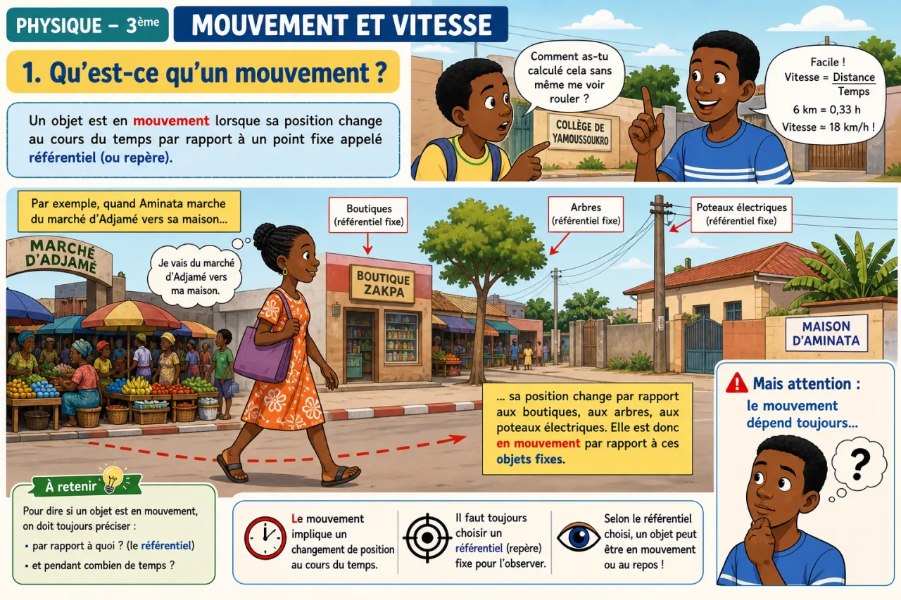 Mouvement et vitesse — illustration