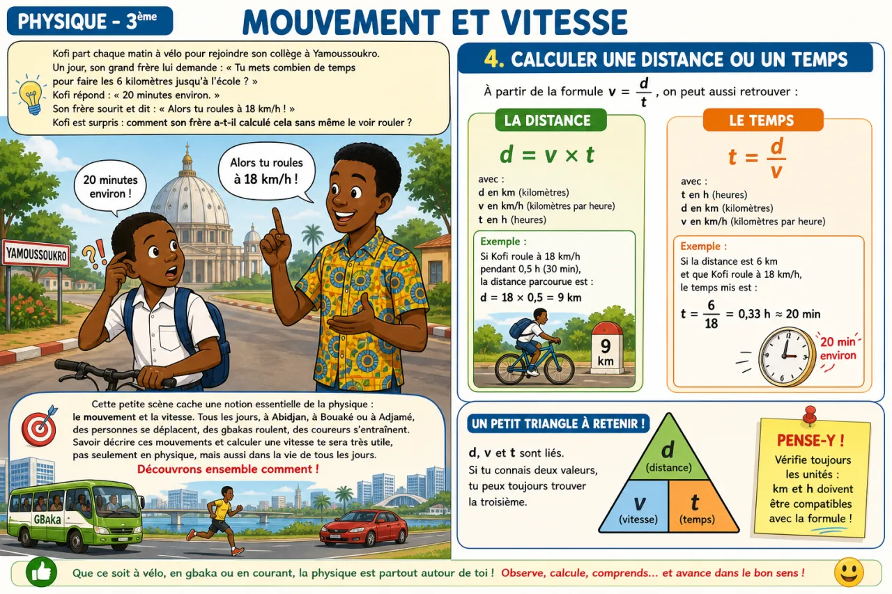 Mouvement et vitesse — illustration