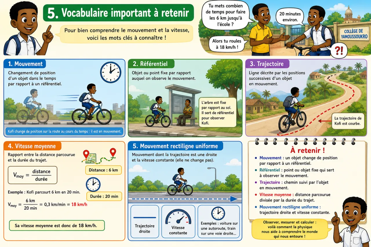 Mouvement et vitesse — illustration