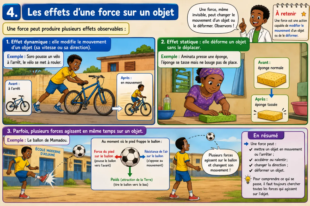Forces et interactions — illustration