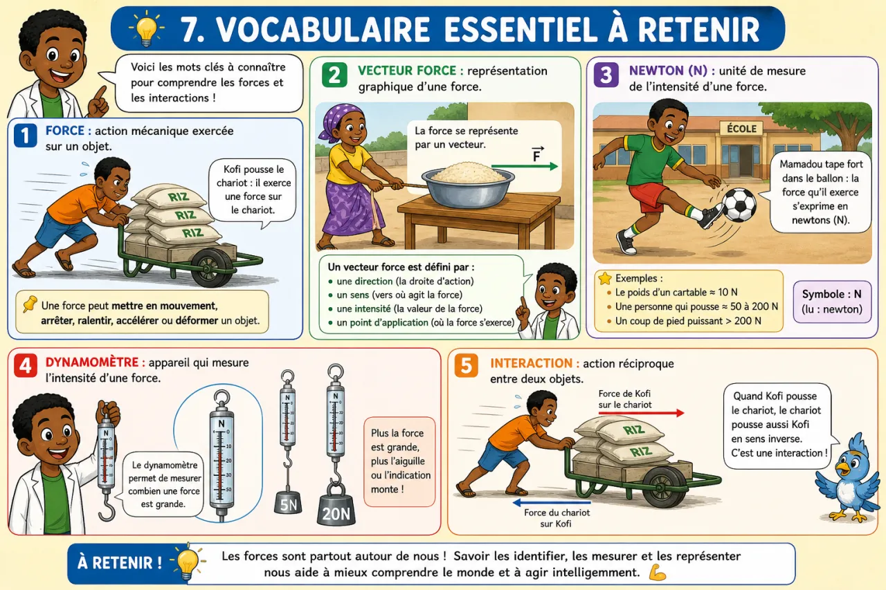 Forces et interactions — illustration