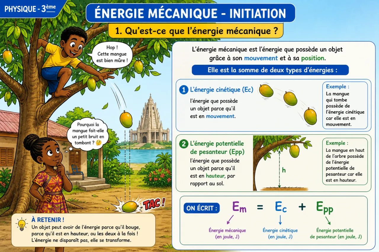Énergie mécanique - initiation — illustration