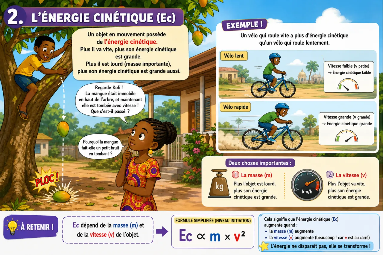 Énergie mécanique - initiation — illustration
