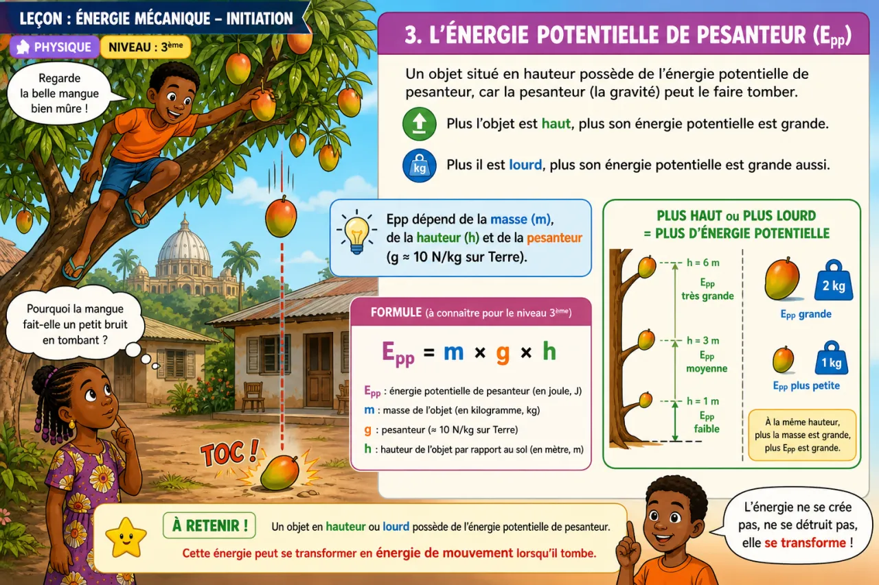 Énergie mécanique - initiation — illustration