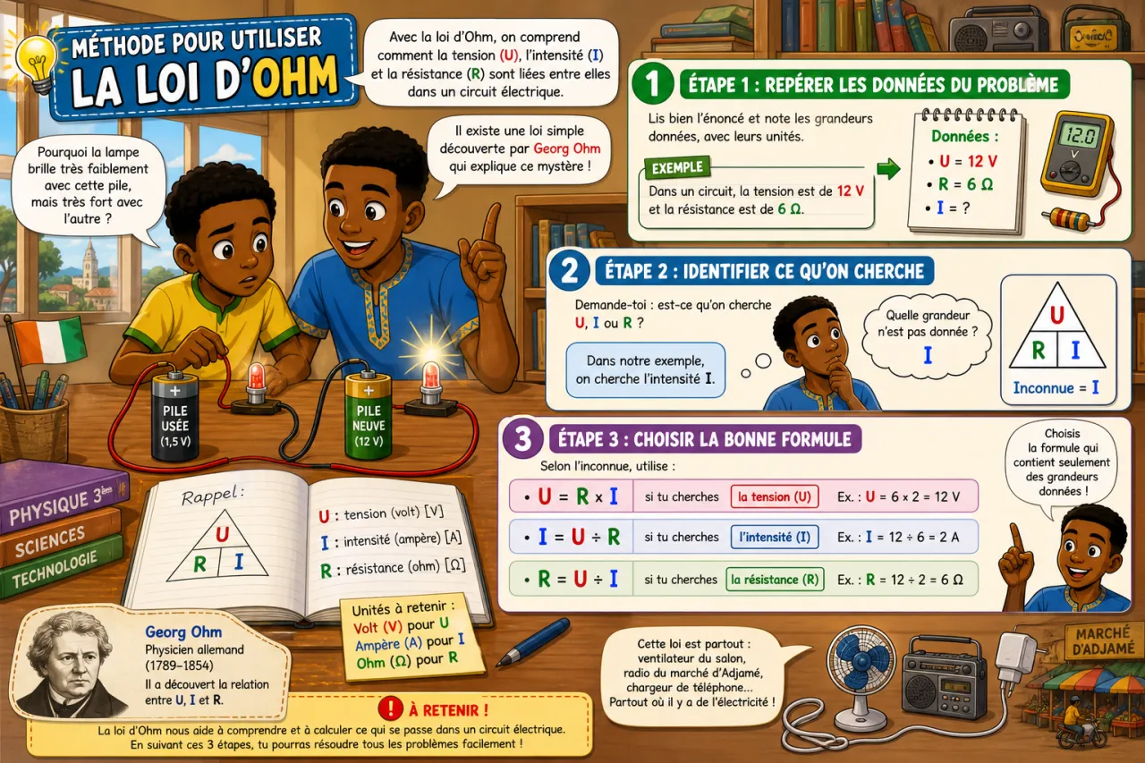 Loi d’Ohm - découverte — illustration