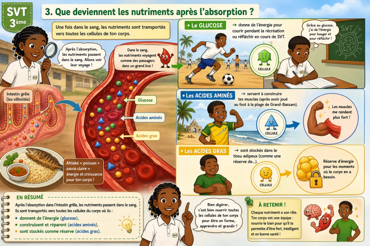 Nutrition et digestion — illustration