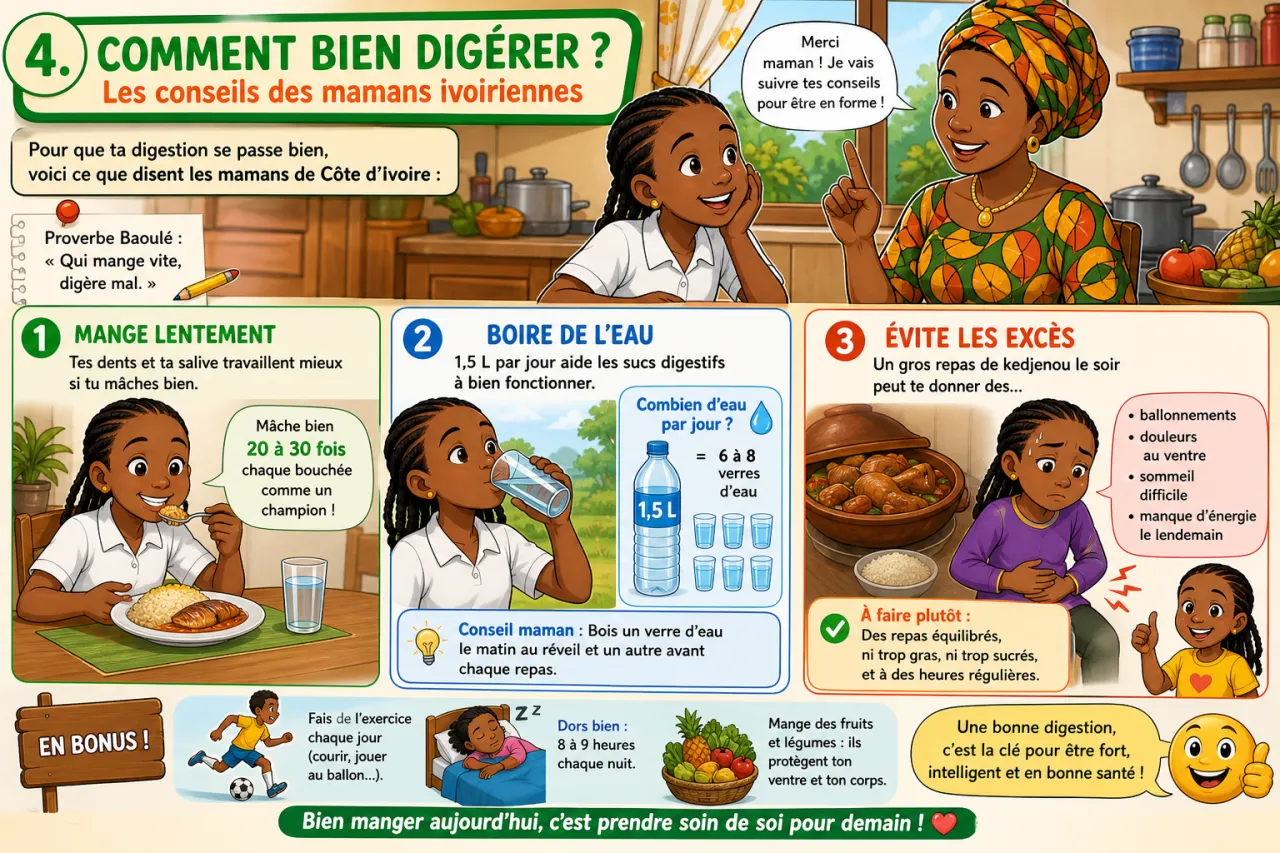 Nutrition et digestion — illustration