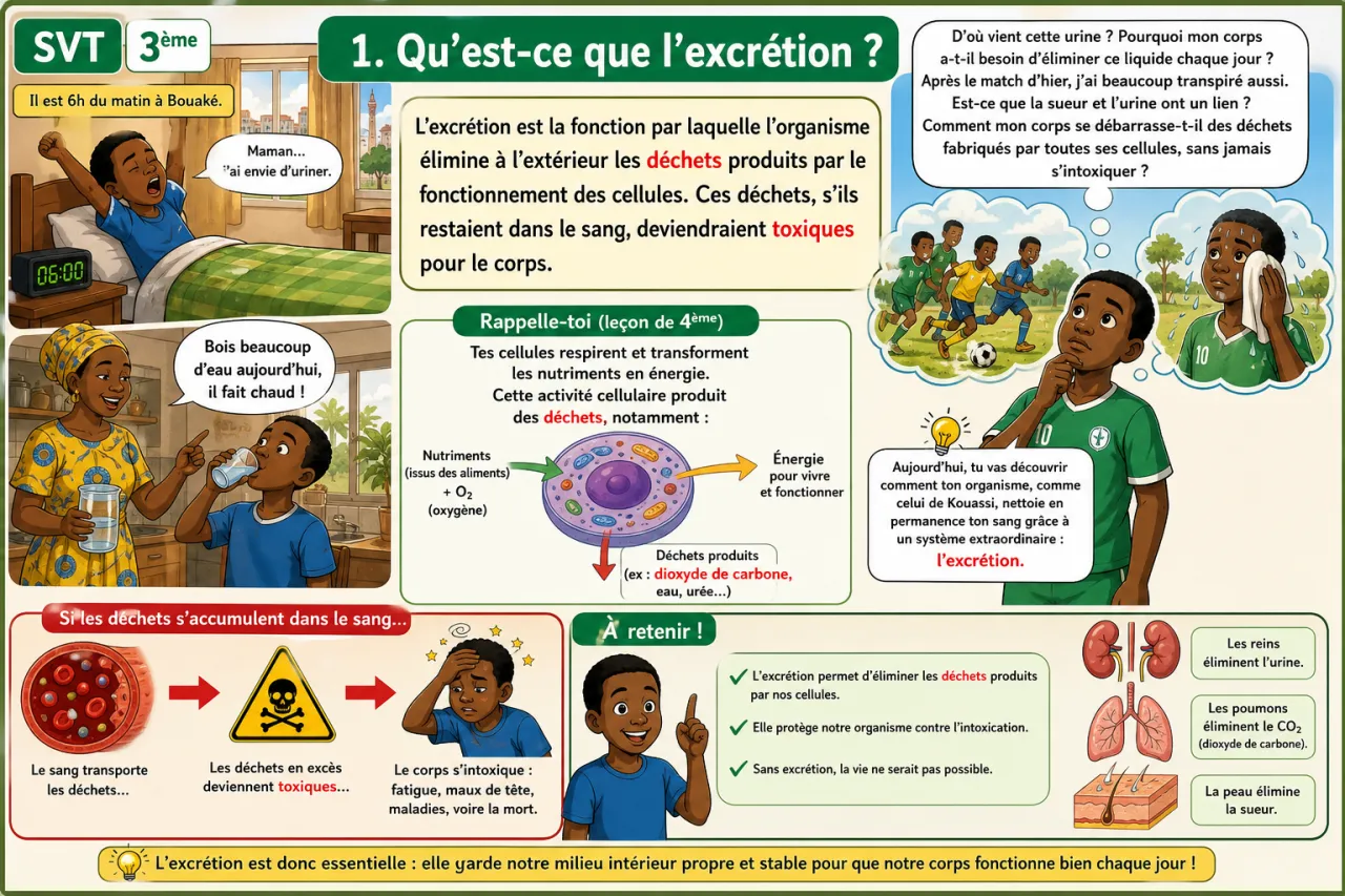 Excrétion — illustration