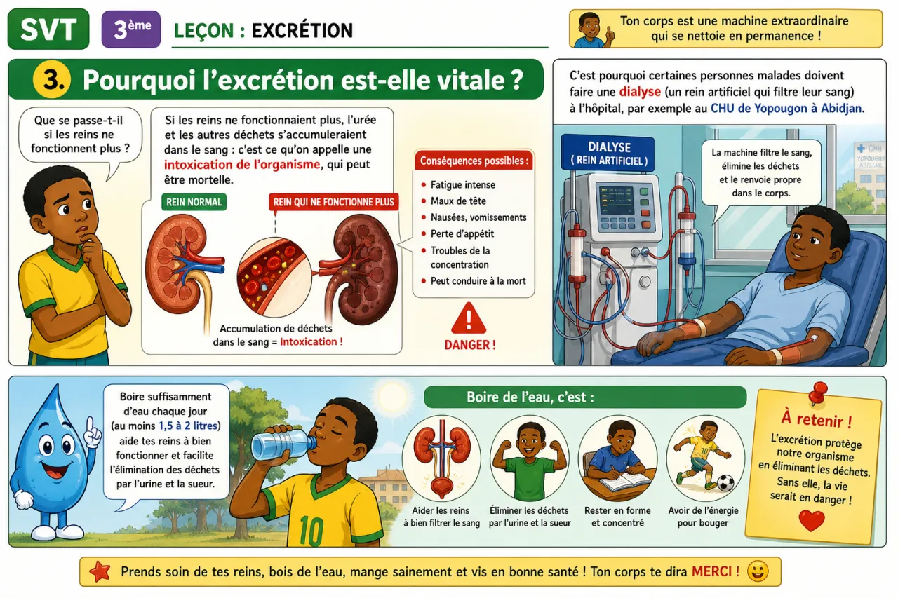 Excrétion — illustration