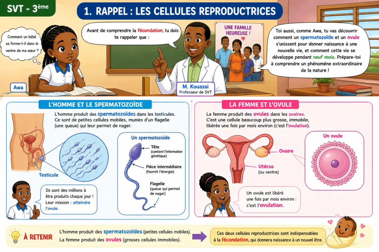 Fécondation et grossesse — illustration