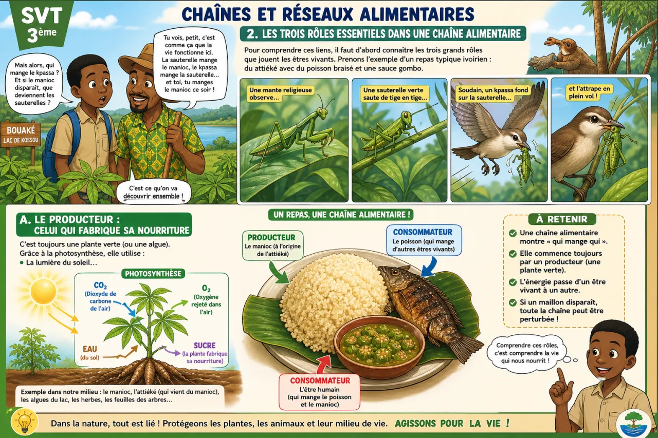 Chaînes et réseaux alimentaires — illustration