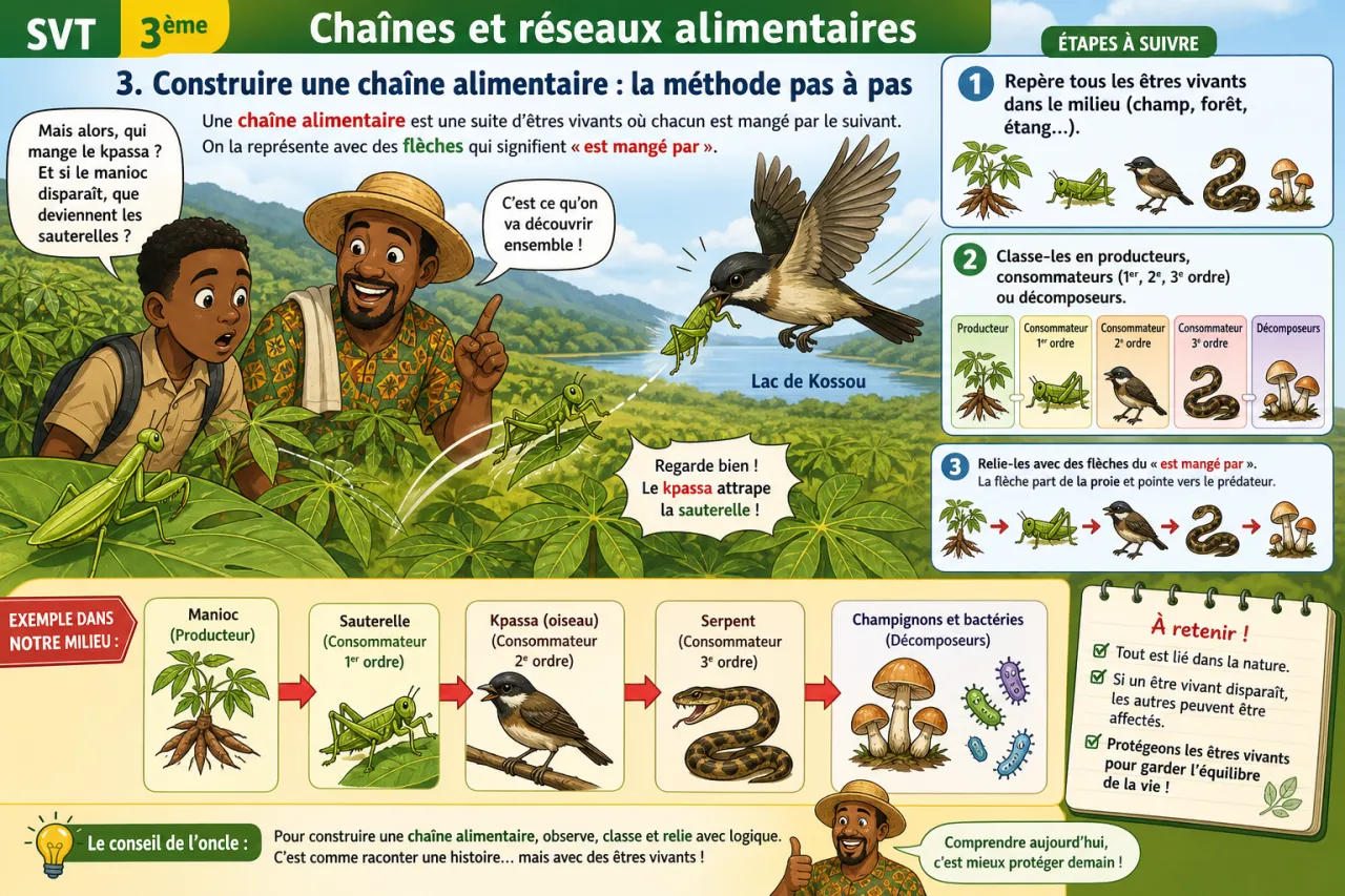 Chaînes et réseaux alimentaires — illustration