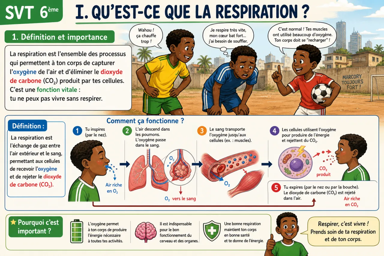 La respiration — illustration