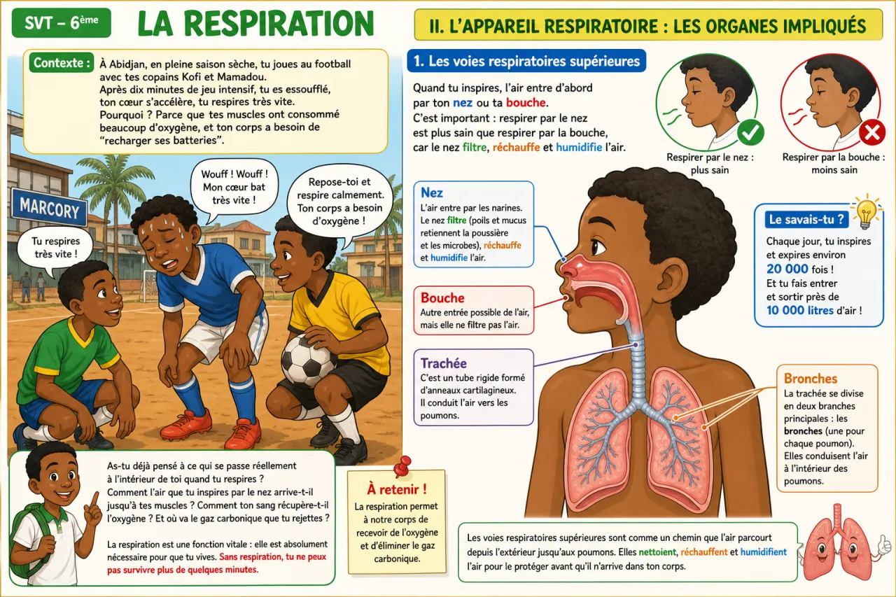 La respiration — illustration