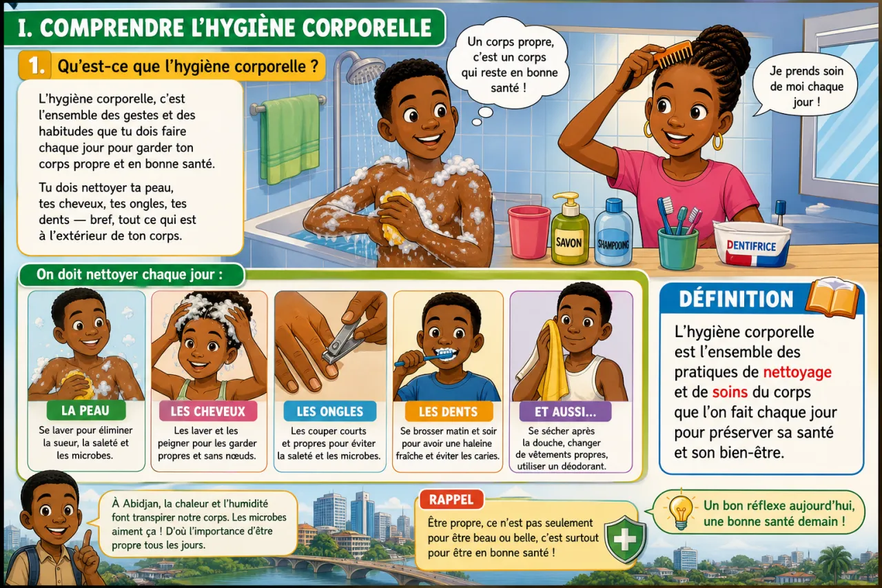 L’hygiène corporelle — illustration