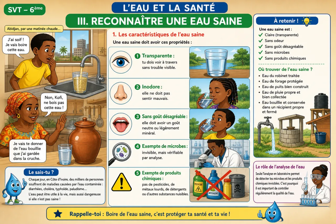 L’eau et la santé — illustration