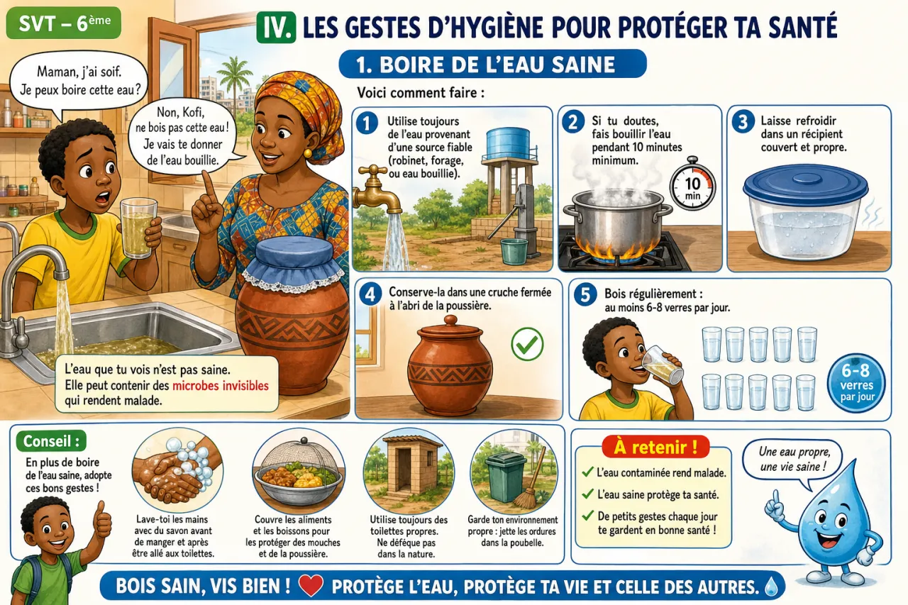 L’eau et la santé — illustration