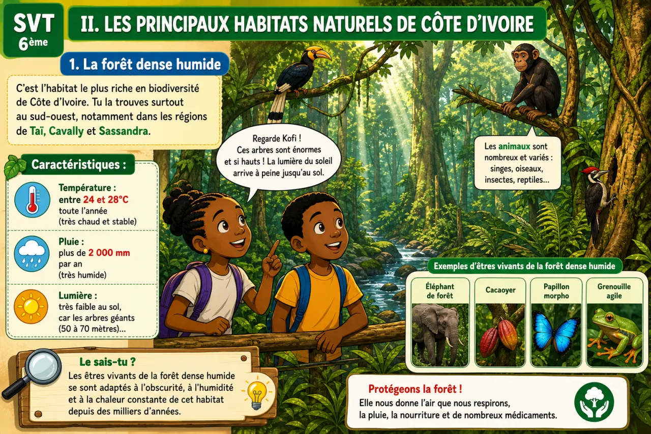 Les habitats naturels — illustration