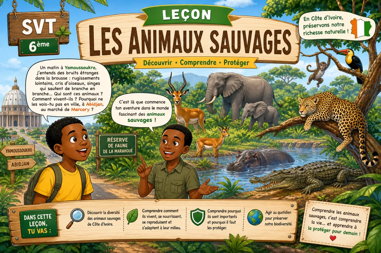 Les animaux sauvages