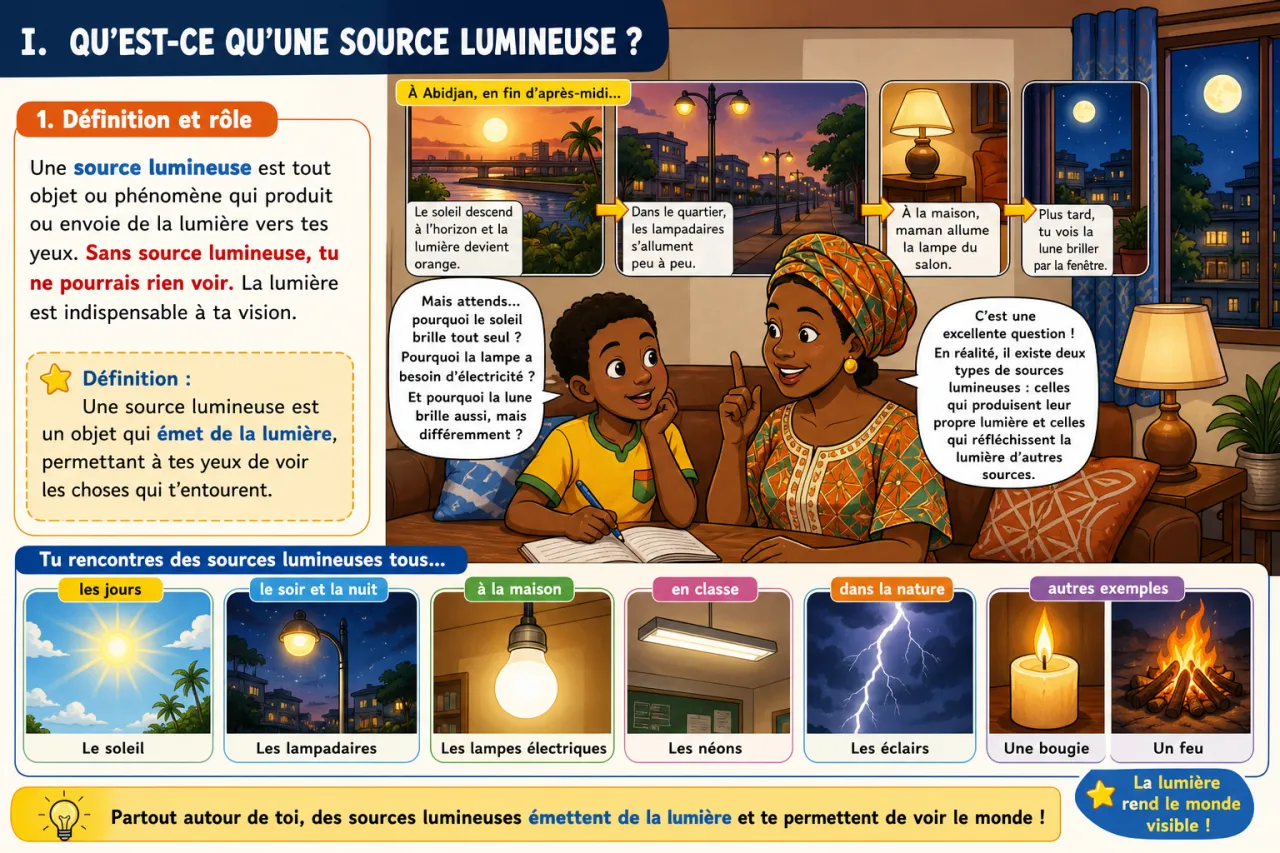 Sources lumineuses — illustration