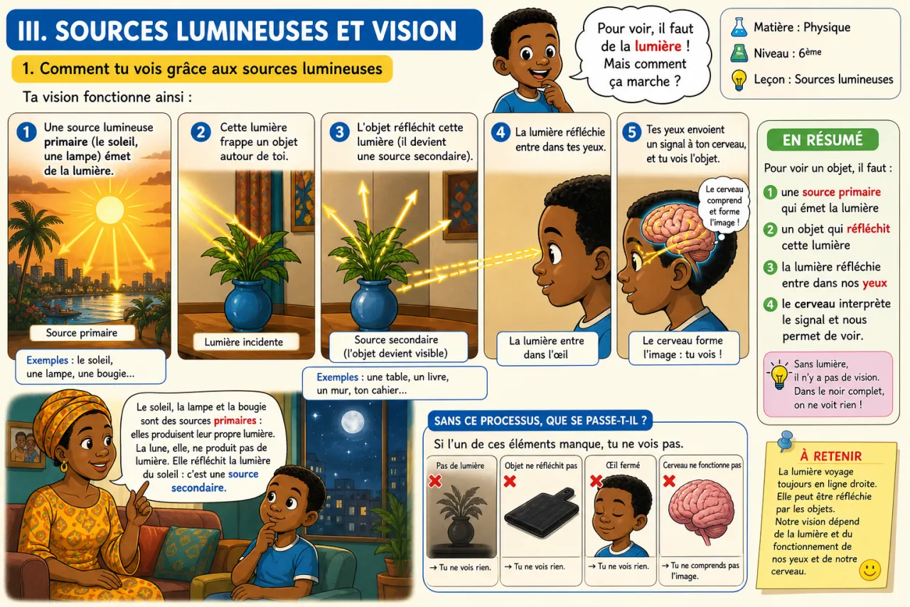 Sources lumineuses — illustration