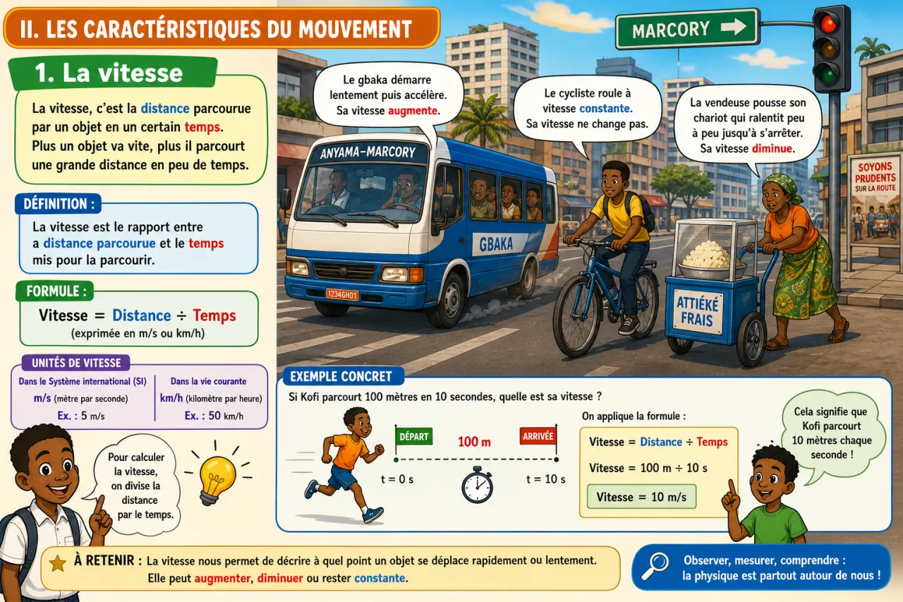 Les objets et leurs mouvements — illustration