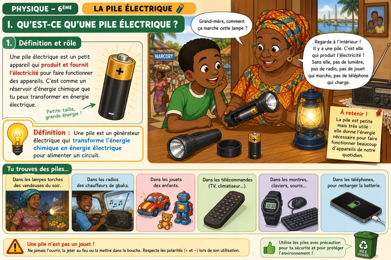 La pile électrique — illustration