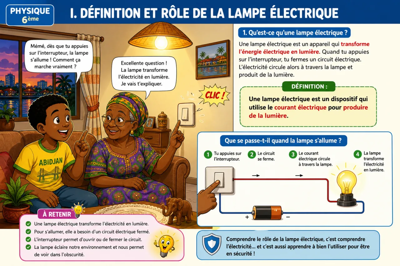 La lampe électrique — illustration