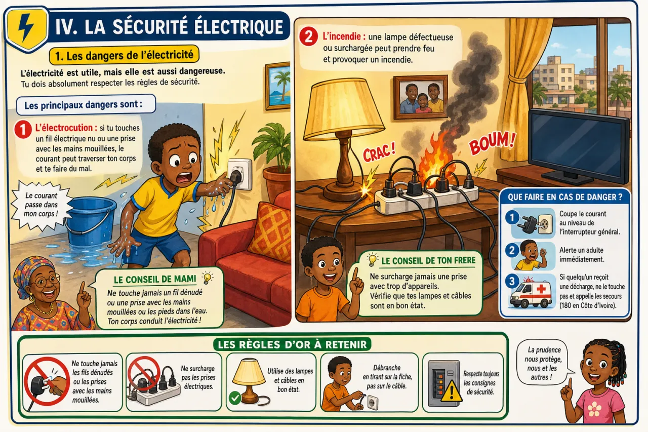 La lampe électrique — illustration