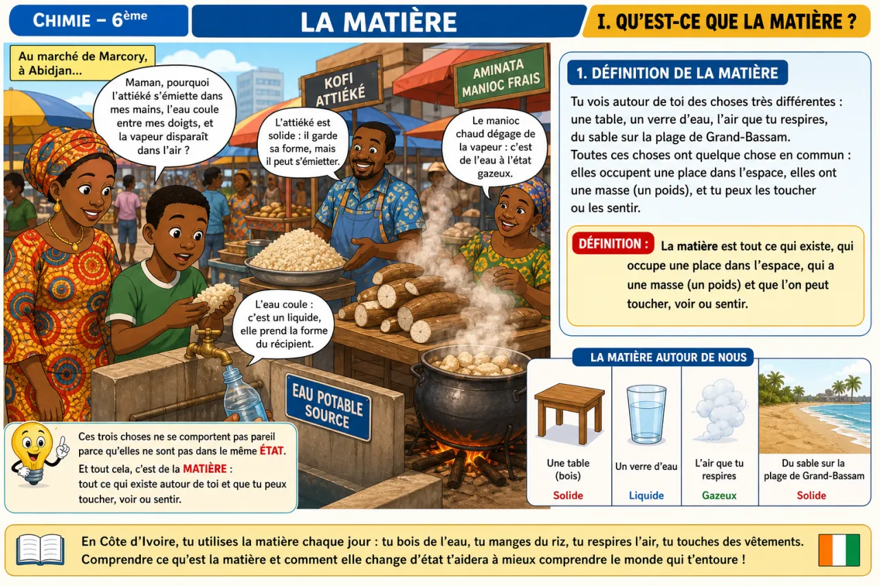 La matière — illustration