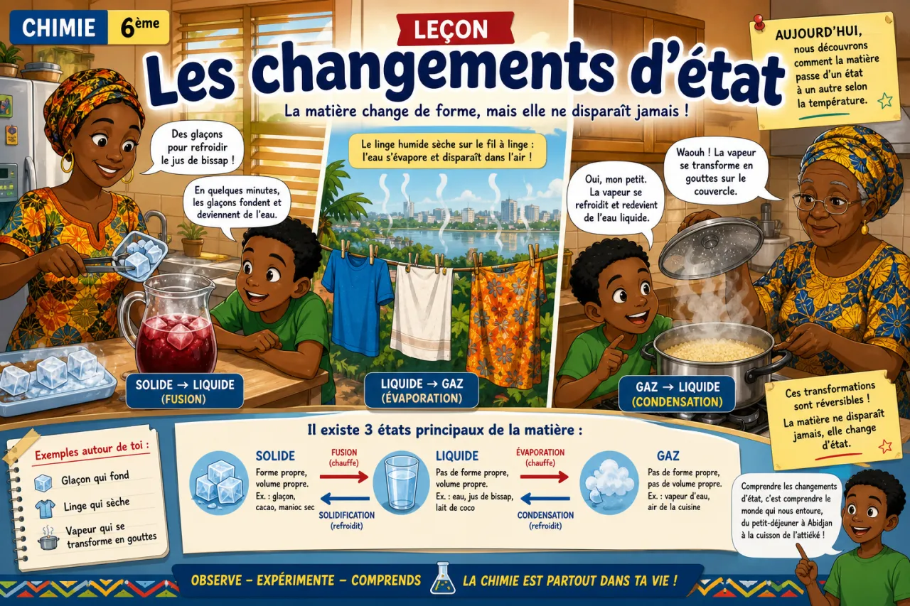 Les changements d’état